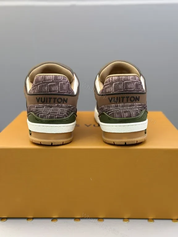 View 8 of Patterned Leather LV-Detail High-Tops: Comfort & Couture sneakers
