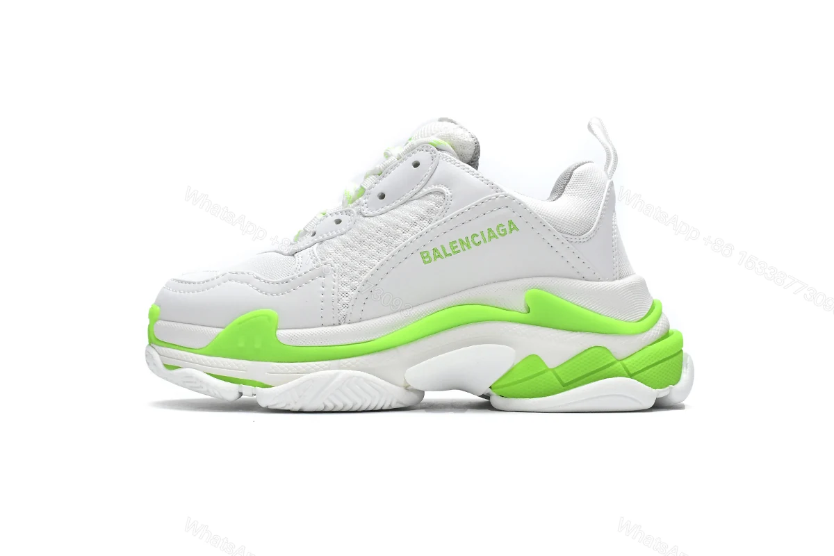View 9 of Balenciaga Triple S White Grey Green 524039 W2CA3 5390