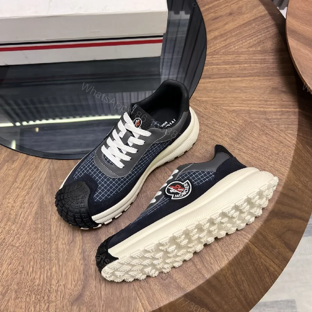 View 3 of Textured Moncler High-Top Sneaker: Luxe Everyday Comfort
