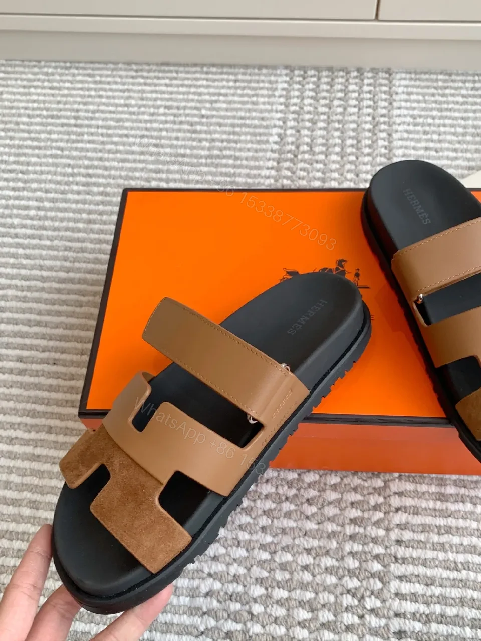 View 4 of Premium Leather Straps Sandal: Modern Luxury Comfort