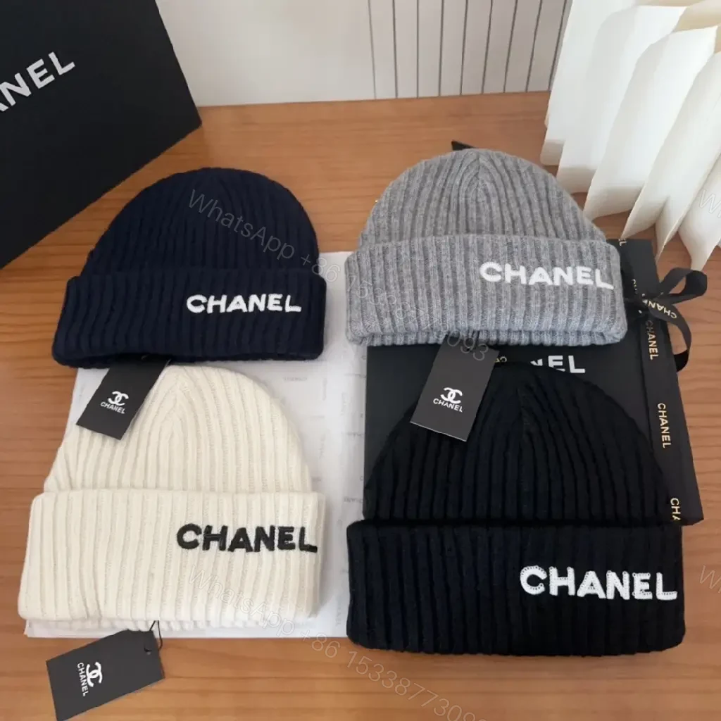 View 9 of Minimal Knit Beanie with Couture-Style Branding