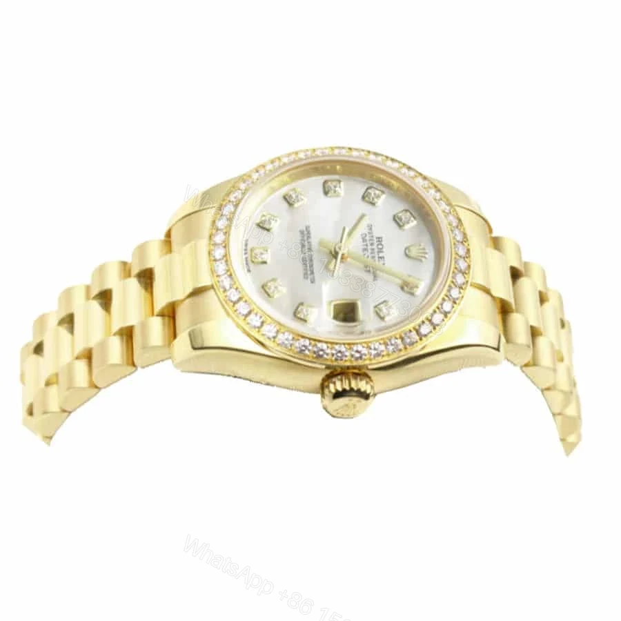 View 3 of Replica Rolex Datejust 178288 Gold Mother Of Pearl Dial