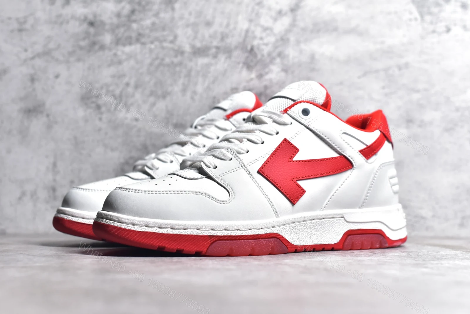 View 2 of OFF-WHITE Out Of Office White Red