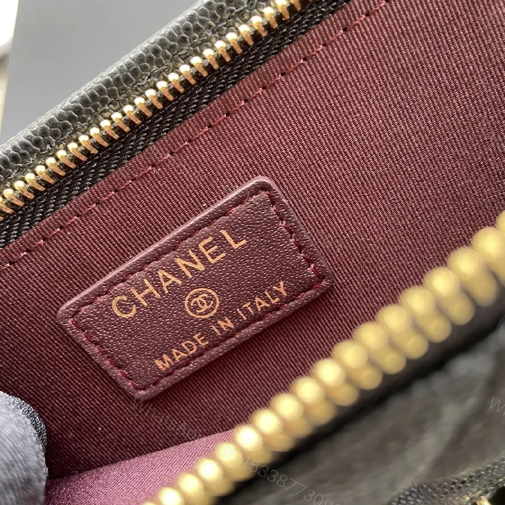 View 2 of Quilted Leather Crossbody: Luxe, Compact, Chain Detail