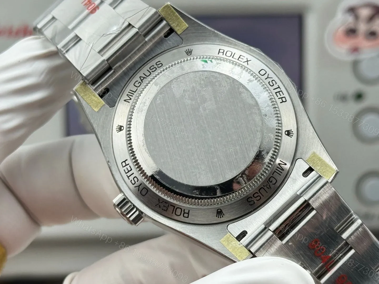 View 4 of Fake Rolex Milgauss Who Cares Best White Dial Oyster Bracelet 40MM RLX-MIL-126300-WHT40-OYS