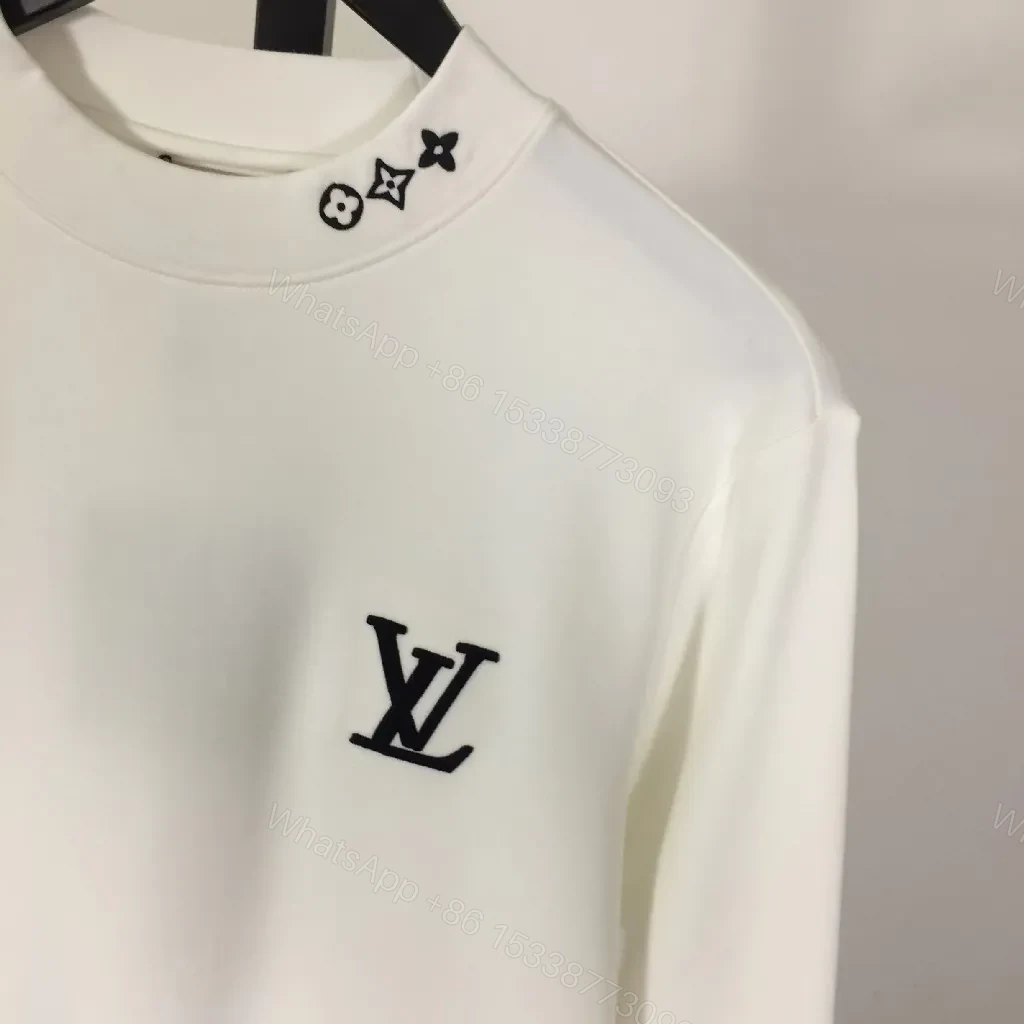 View 3 of Monochrome Signature Crest Sweatshirt - Luxe Everyday Comfort