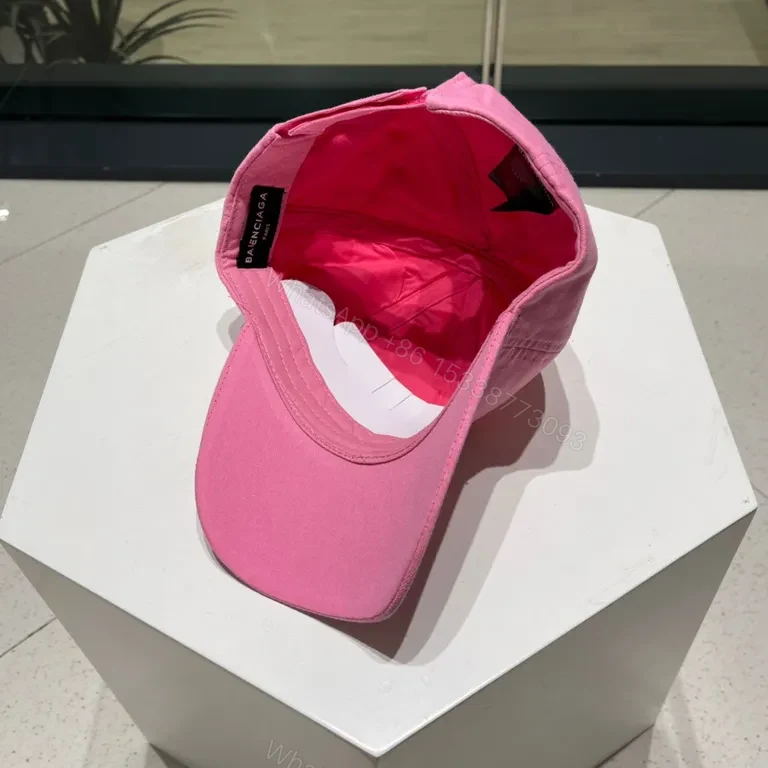 View 8 of Bold Pink Balenciaga-Inspired Cap â€“ Premium Everyday Style
