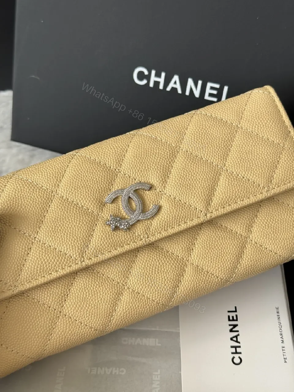 View 9 of Quilted Leather Wallet in Champagne — Chic Luxury, Everyday Utility