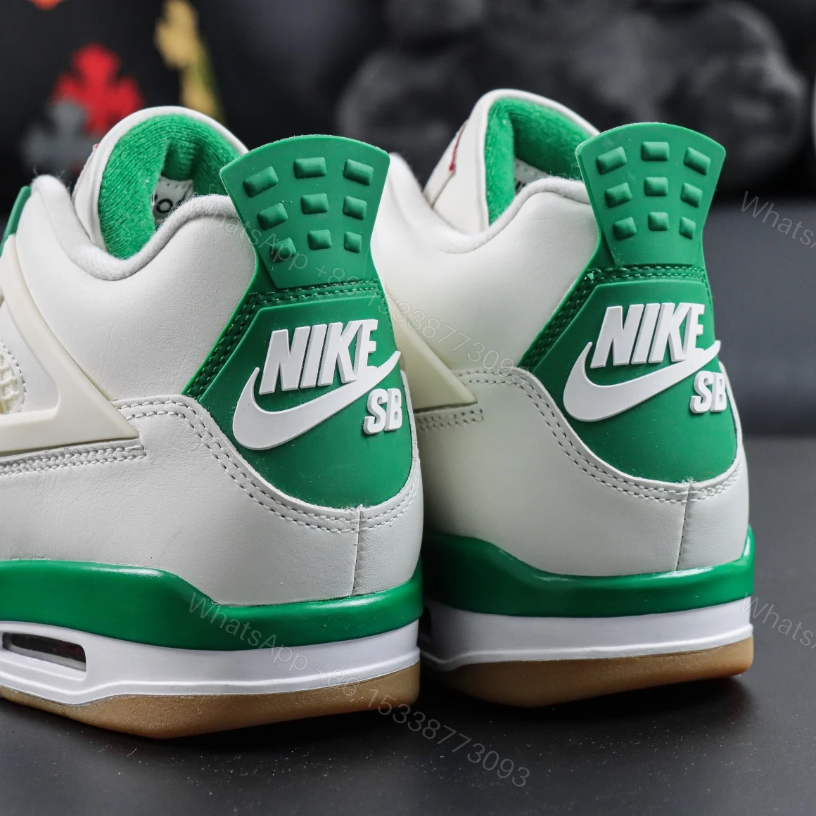 View 6 of Nike SB x Air jordan 4 Retro “Pine Green” Reps