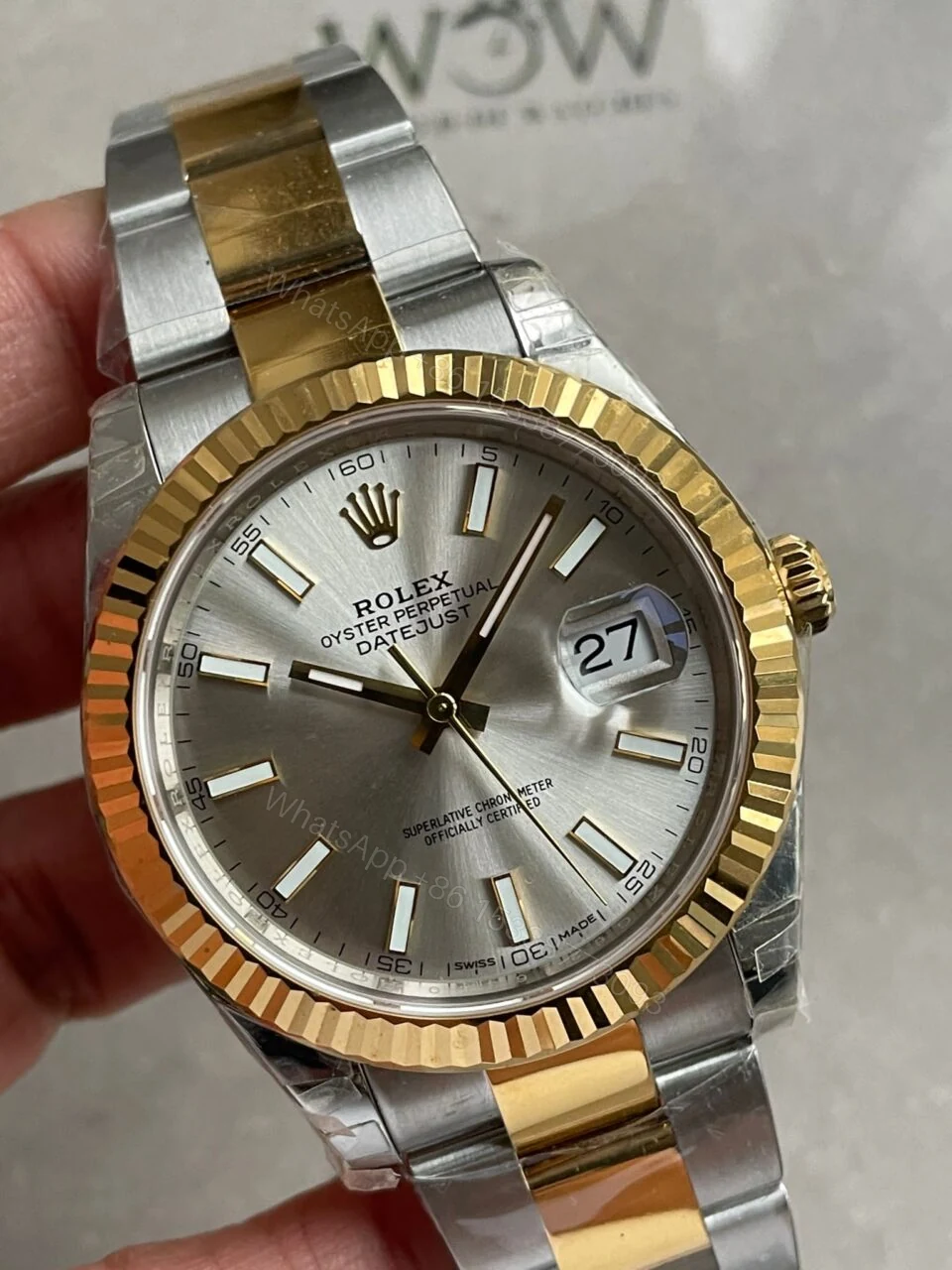 View 6 of VSF Factory 1:1 Rolex DateJust 41 126333 904L SS/YG Best Edition Silver Dial VS3235