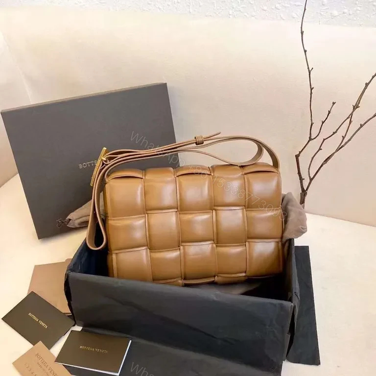 View 8 of Textured Leather Crossbody: Bottega-Inspired, Structured Luxury Crossbody