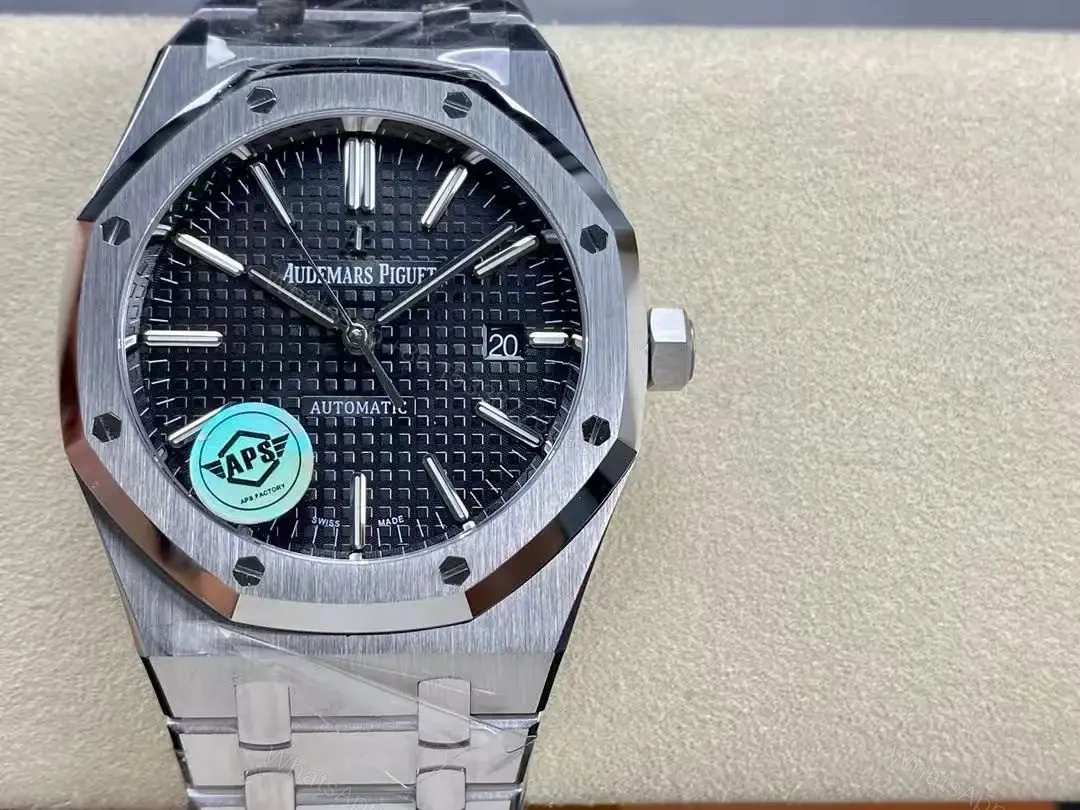 View 2 of Swiss Clone Replica AP ROYAL OAK Silver Black Dial