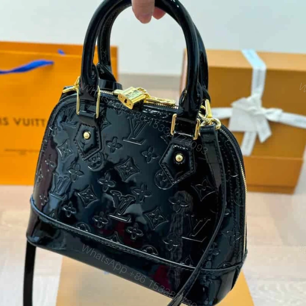 View 2 of Louis Vuitton Alma BB Monogram Vernis Black 25Cm