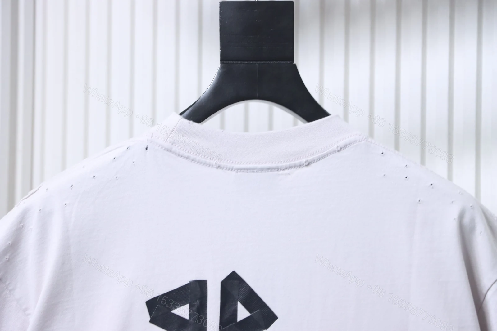 View 3 of Balenciaga Clothes 25SS American Paper Tape Short-Sleeve T-Shirt white
