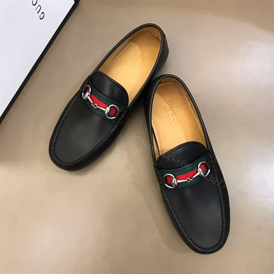 View 6 of GUCCI GUCCI LEATHER DRIVER WITH WEB – LDG010