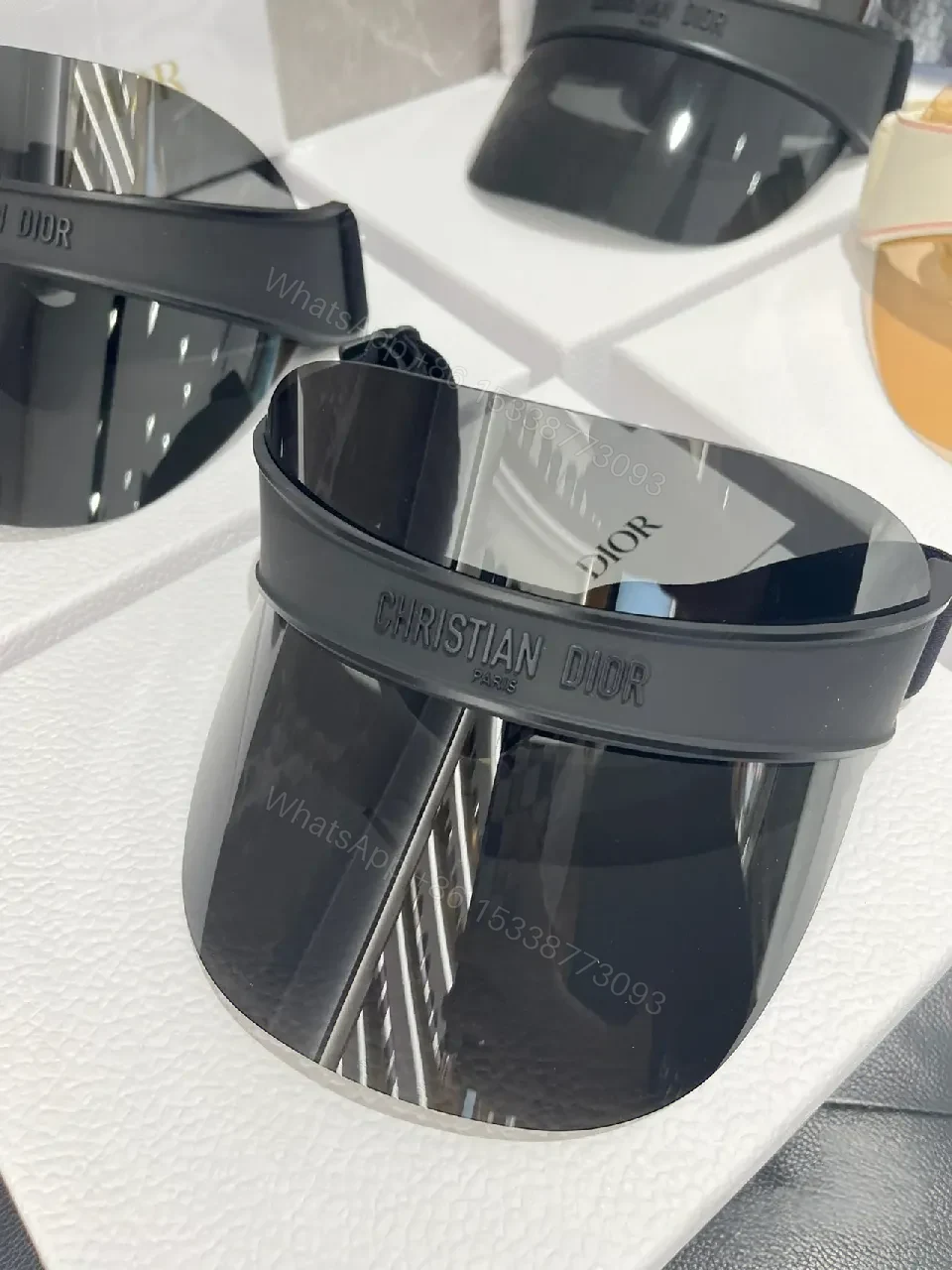 View 2 of Reflective Band Visor: Luxury-Fit, All-Season Shield