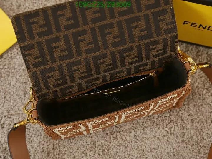 View 19 of Fendi Baguette Black Raffia Bag with Crocheted FF ZB9900