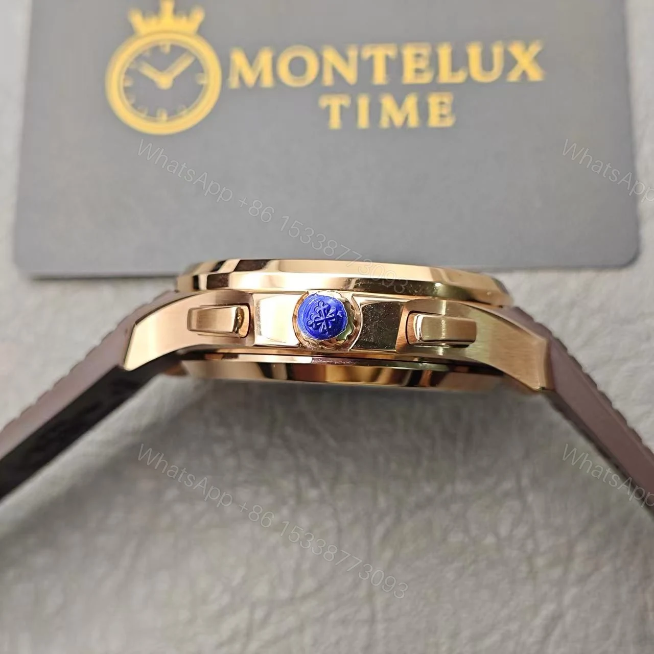 View 6 of Replica Patek Philippe Aquanaut Rose Gold Super Clone