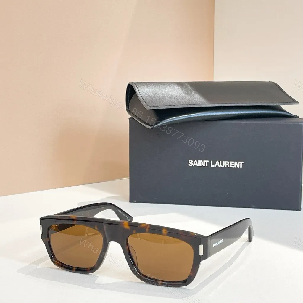 View 6 of Chic Black Acetate Sunglasses – Modern Rectangle, UV400 Lenses