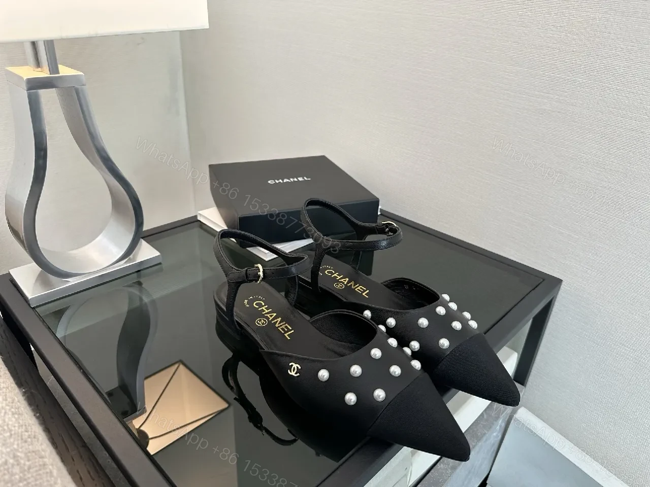 Pearl-Detail Pointed-Toe Slingbacks: Sophisticated Everyday Elevation — view 1