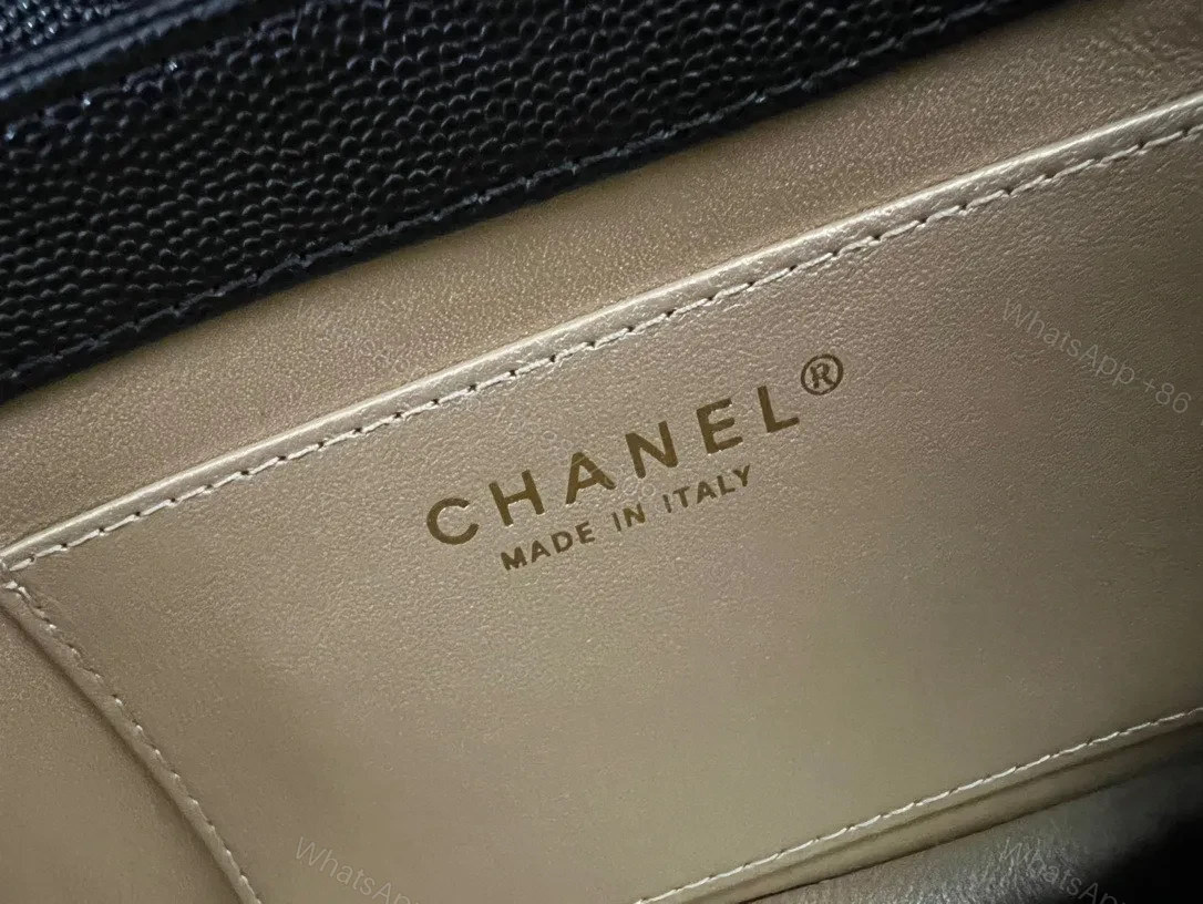 View 7 of Chanel Handle Woman’s Handbags Demi Lock Gold With Leather 19cm