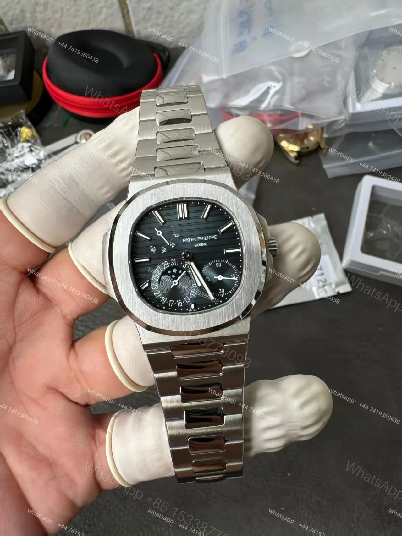 View 12 of Patek Philippe Super Clone Nautilus 5712/1A-001 Moon Phase 40MM