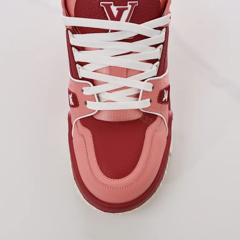 View 3 of Bold Gradient Comfort Sneakers: LV-Inspired Luxe Casuals