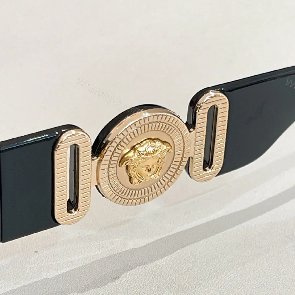 View 7 of Bold Acetate Sunglasses with Gold Accents + Luxury Style + UV Protection Edge