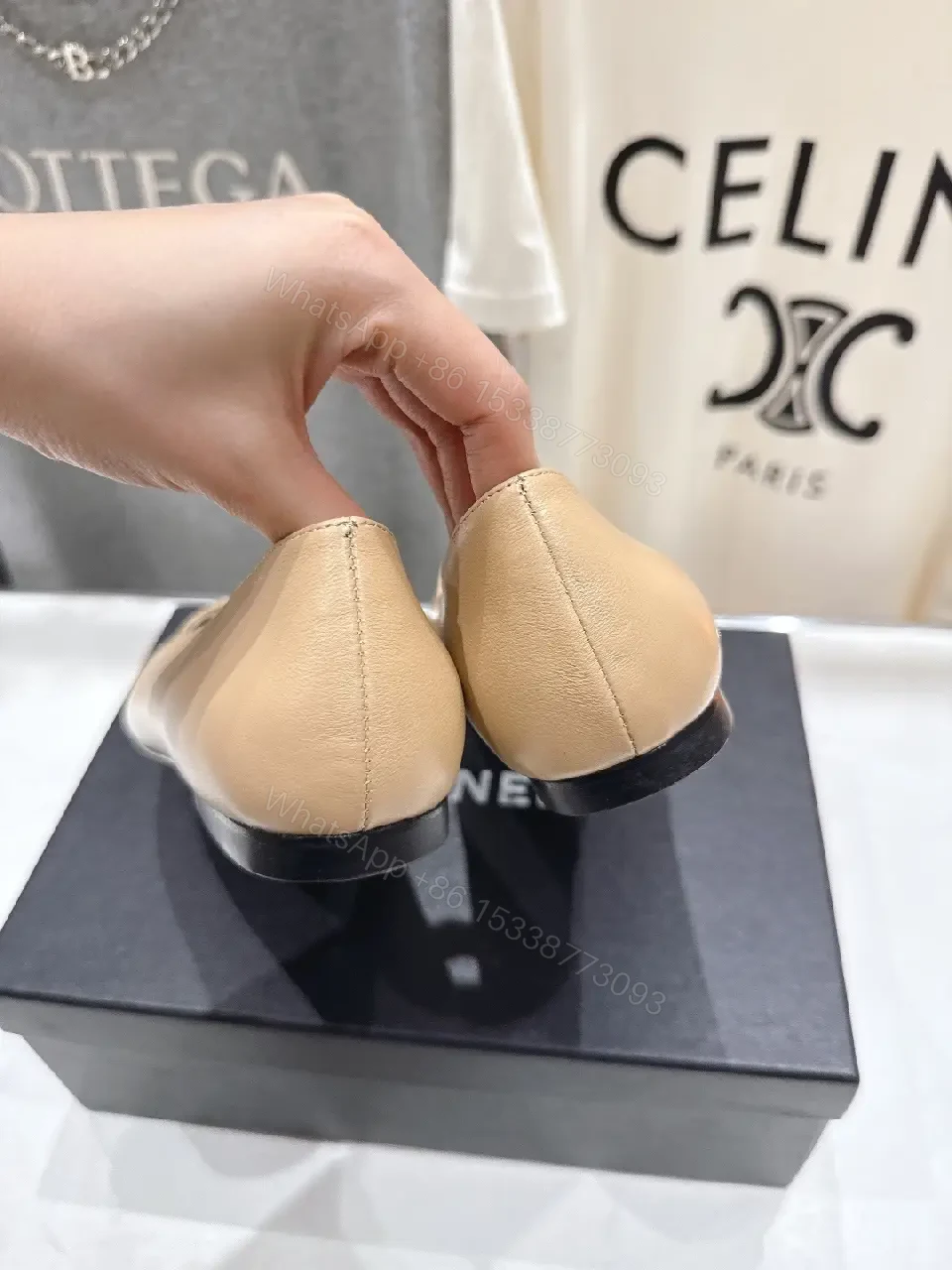 View 7 of Two-Tone Ballet Flats: Modern Chic Comfort & Style