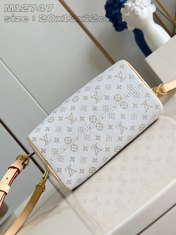 View 7 of Chic Monogram Satchel in Canvas â€“ Structured Luxury Bag