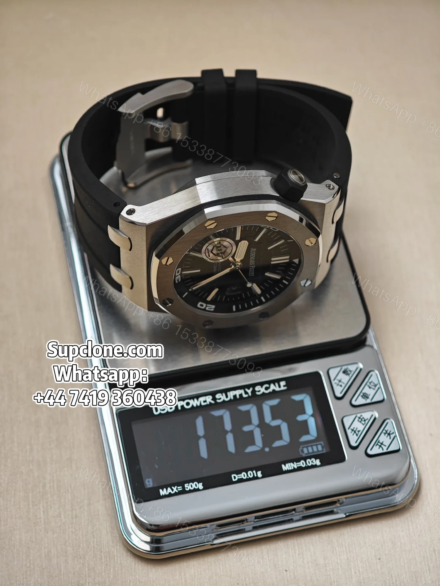 View 8 of Audemars Piguet Super Clone 1:1 Royal Oak Offshore Diver 15710 Black Dial