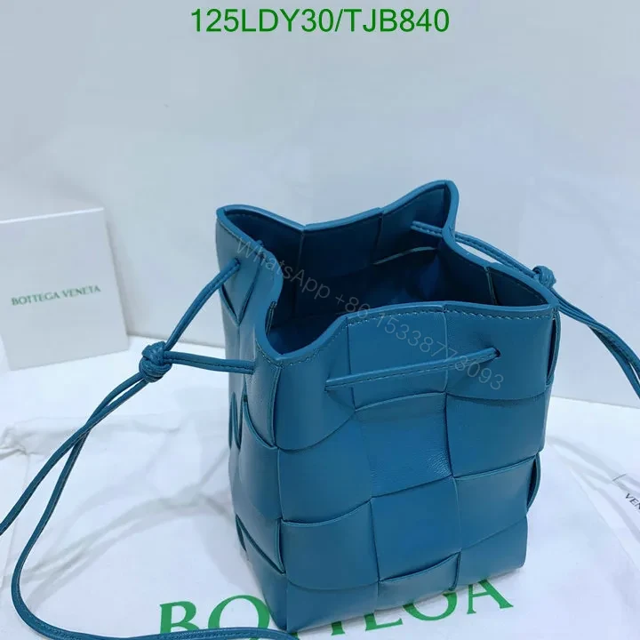 View 18 of Bottega Veneta Small Cross-Body Bucket Bag in Red BVF4722