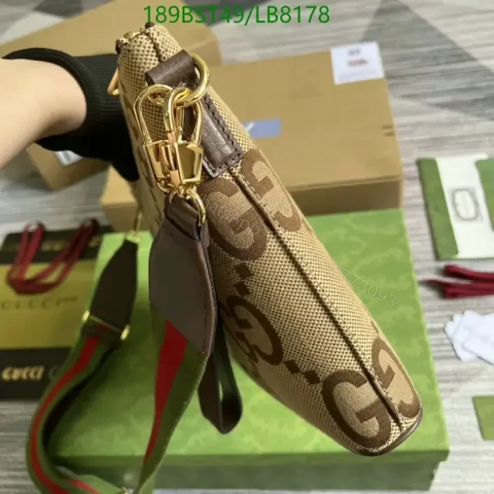 View 4 of Gucci Beige Replica Jumbo GG Messenger Bag – Inspired 1:1 Luxury