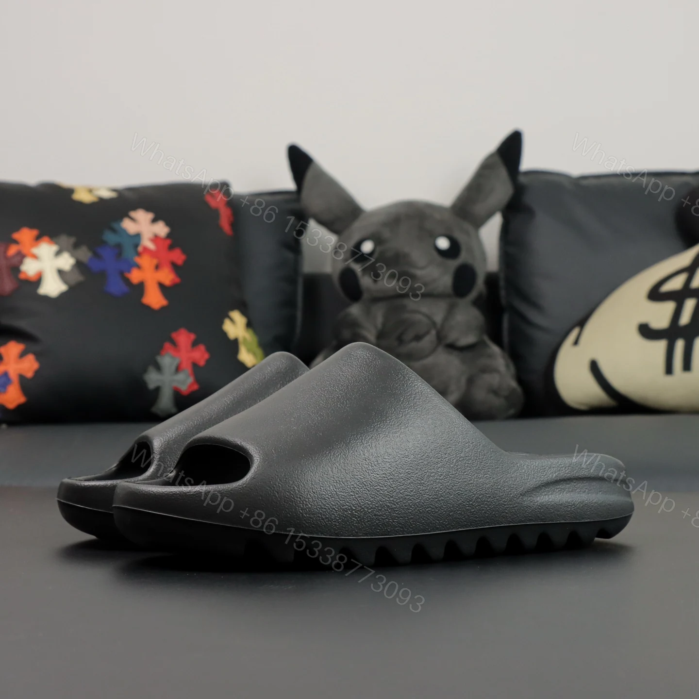 View 9 of Yeezy Slide “Onyx” Black Reps