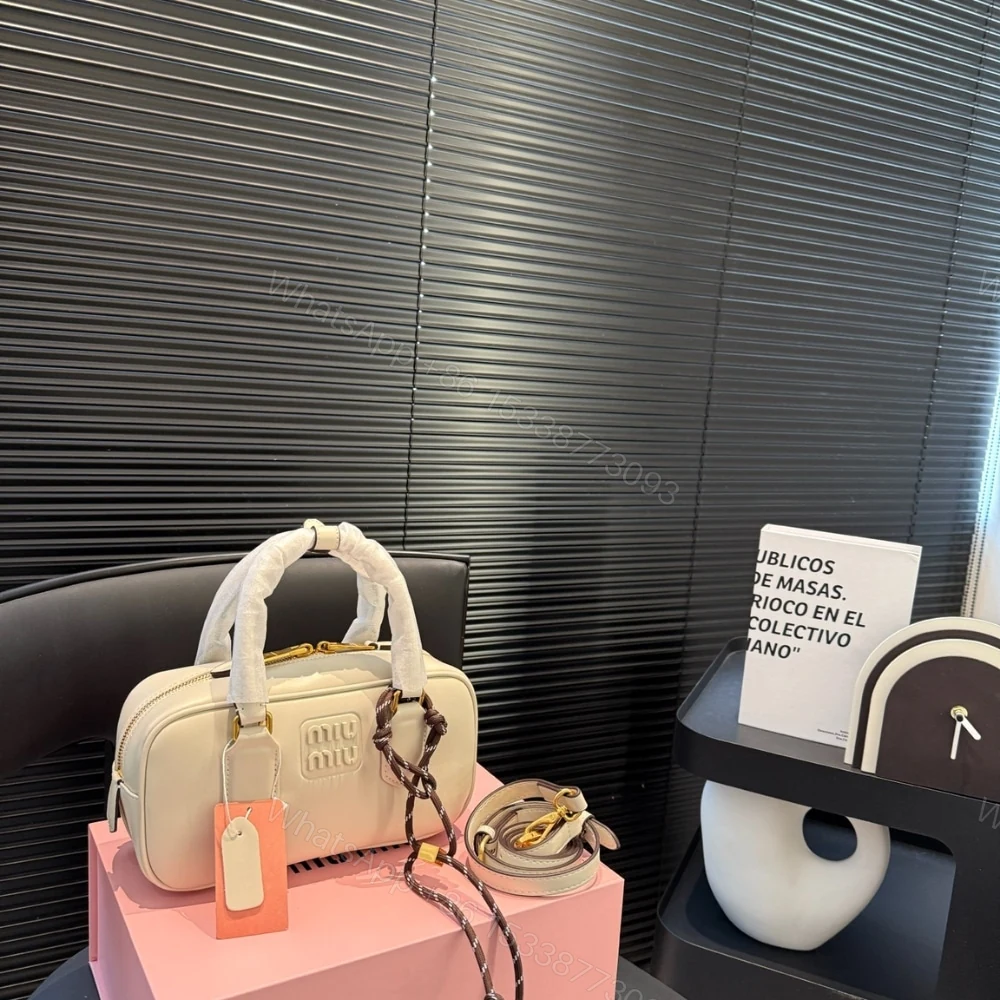 View 2 of MIUMIU ARCADIE BAG CHALK WHITE 22CM 5BB142 ACR3 F0K74 V OON