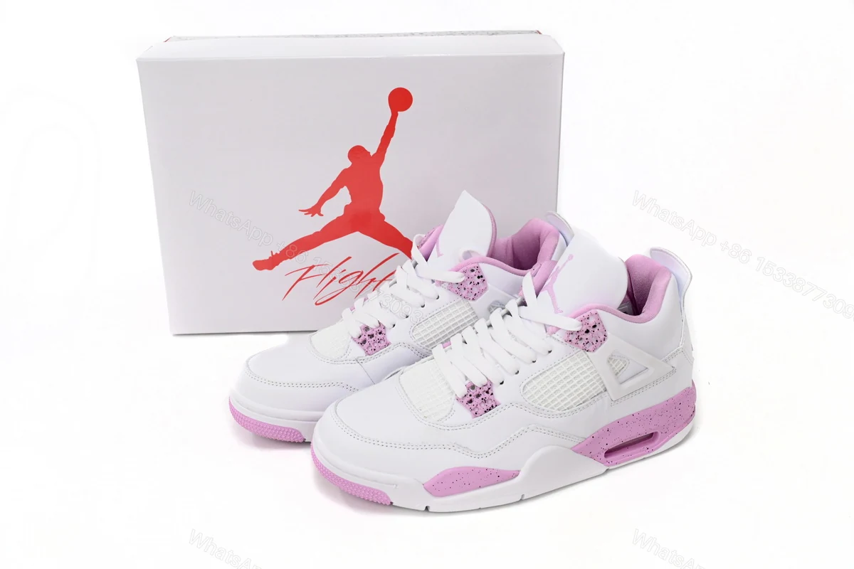 View 2 of Air Jordan 4 White Pink CT8527-116