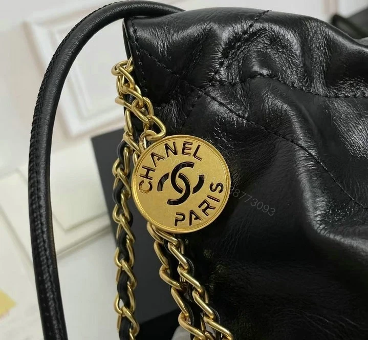 View 4 of Chanel 22 Mini Handbag DF5228 – Black Calfskin