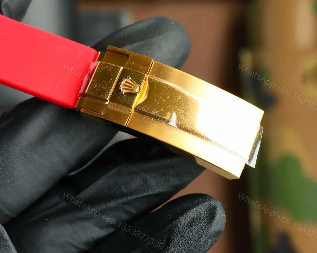 View 8 of Fake Rolex Submariner Red Diamond Dial 3CT Bezel 16610-ICE-0001