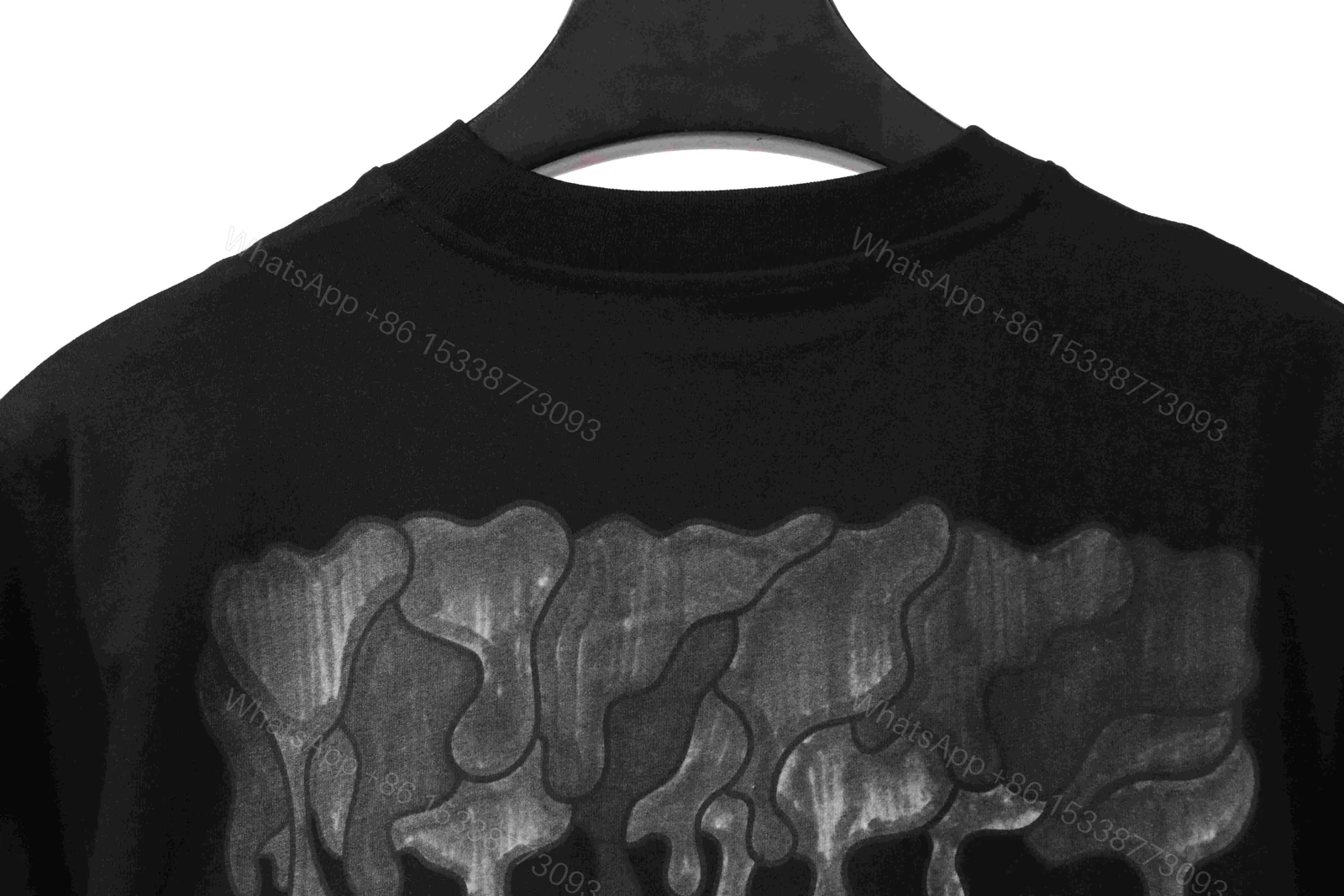 View 4 of Off-White Melting Arrow Print T-Shirt Black Brown