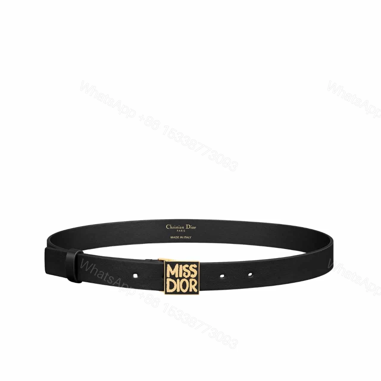 DIOR MISS DIOR GRAFFITI BELT BLACK 30MM B0598UMOD M900 95 — view 1
