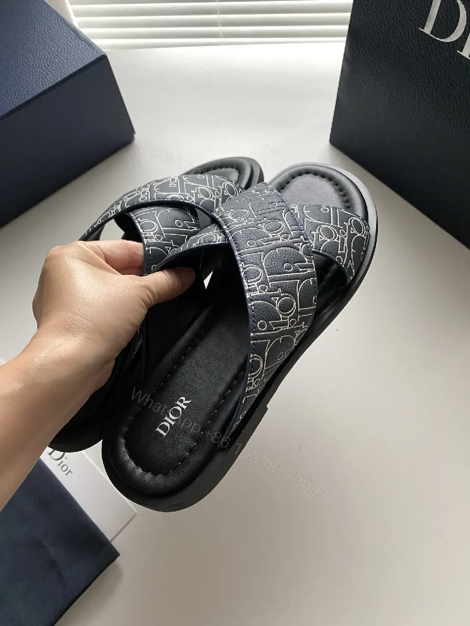View 10 of Monogram Luxe Slide: Premium Comfort, Unisex Designer-Style