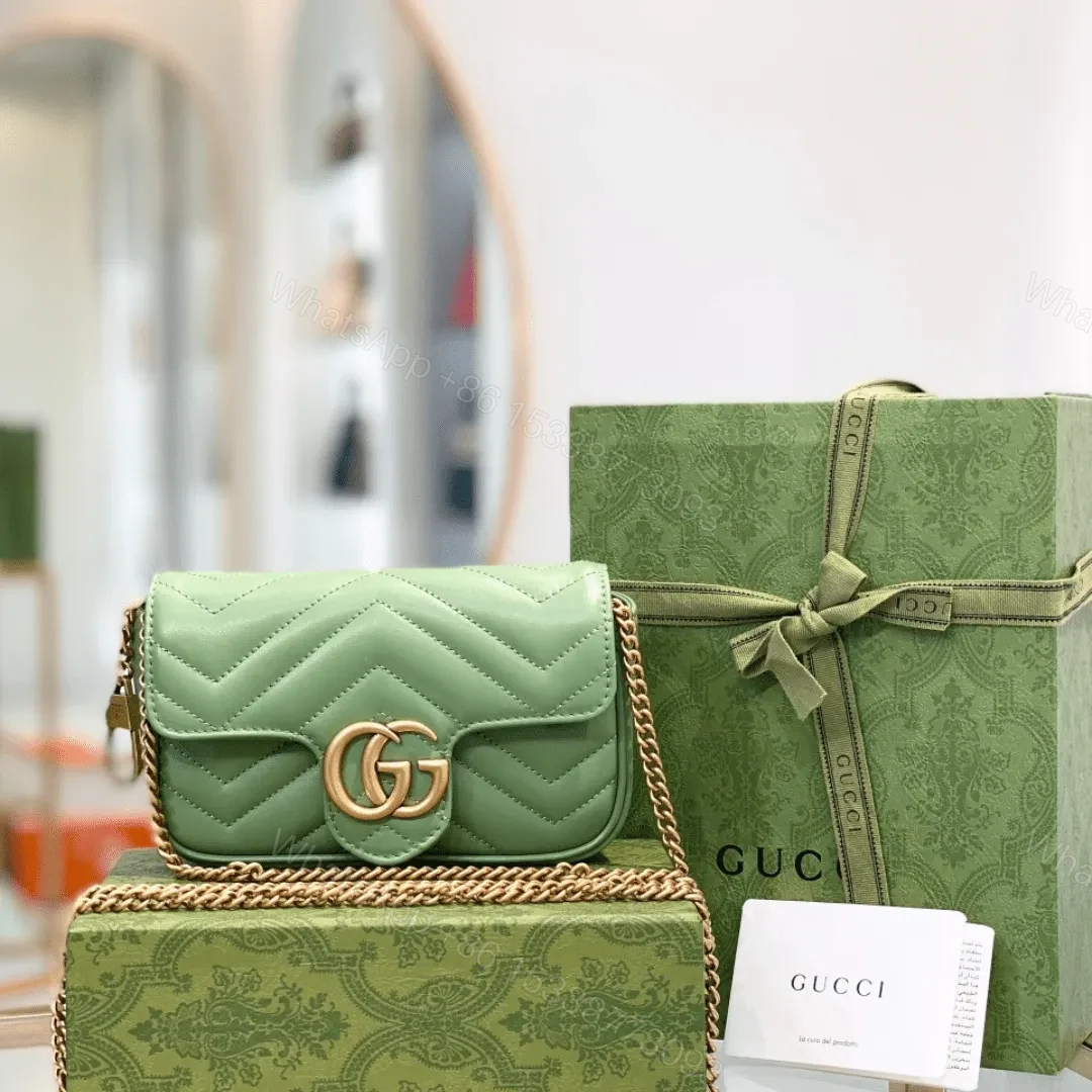 Gucci Marmont Women’s Super Handbag Avocado Color 22cm — view 1