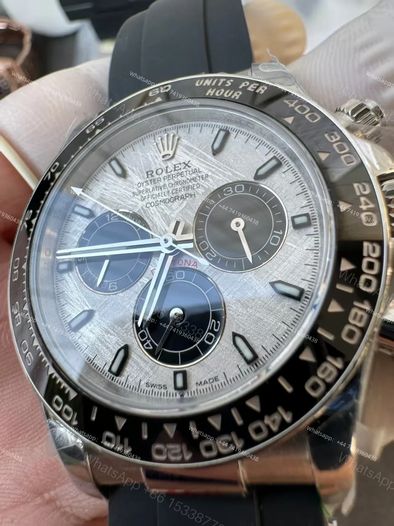 View 9 of Rolex Super Clone Daytona M126519LN-0007 Meteorite Dial 4131 Movement