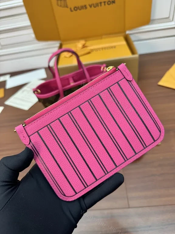 View 6 of Vivid Monogram Mini Bag: Neon Pink, LV-Style, Compact Luxe