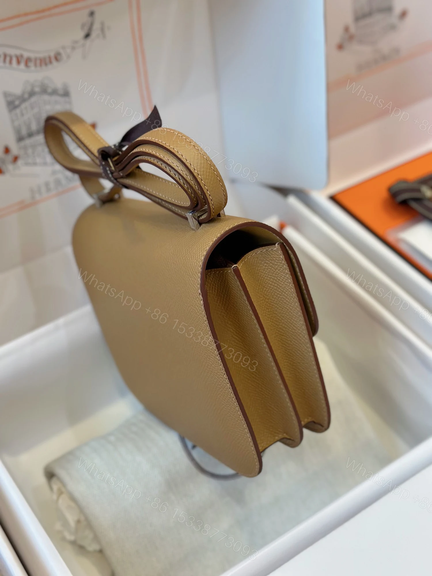 View 7 of Hermes Constance 19 Brown Epson Leather Palladium Hardware