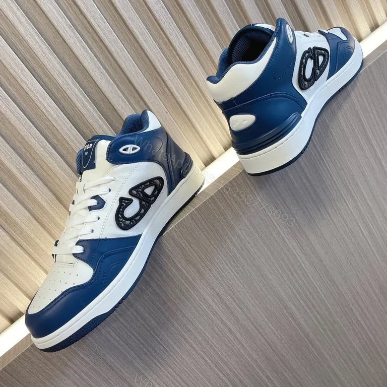 View 8 of Bold Contrast Dior-Inspired High-Top Sneakers - Everyday Luxury