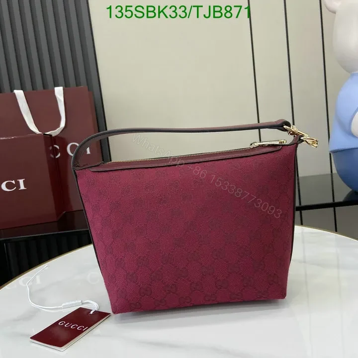 View 4 of Gucci Red Super Mini Shoulder Bag with Leather Trim Finish 795168