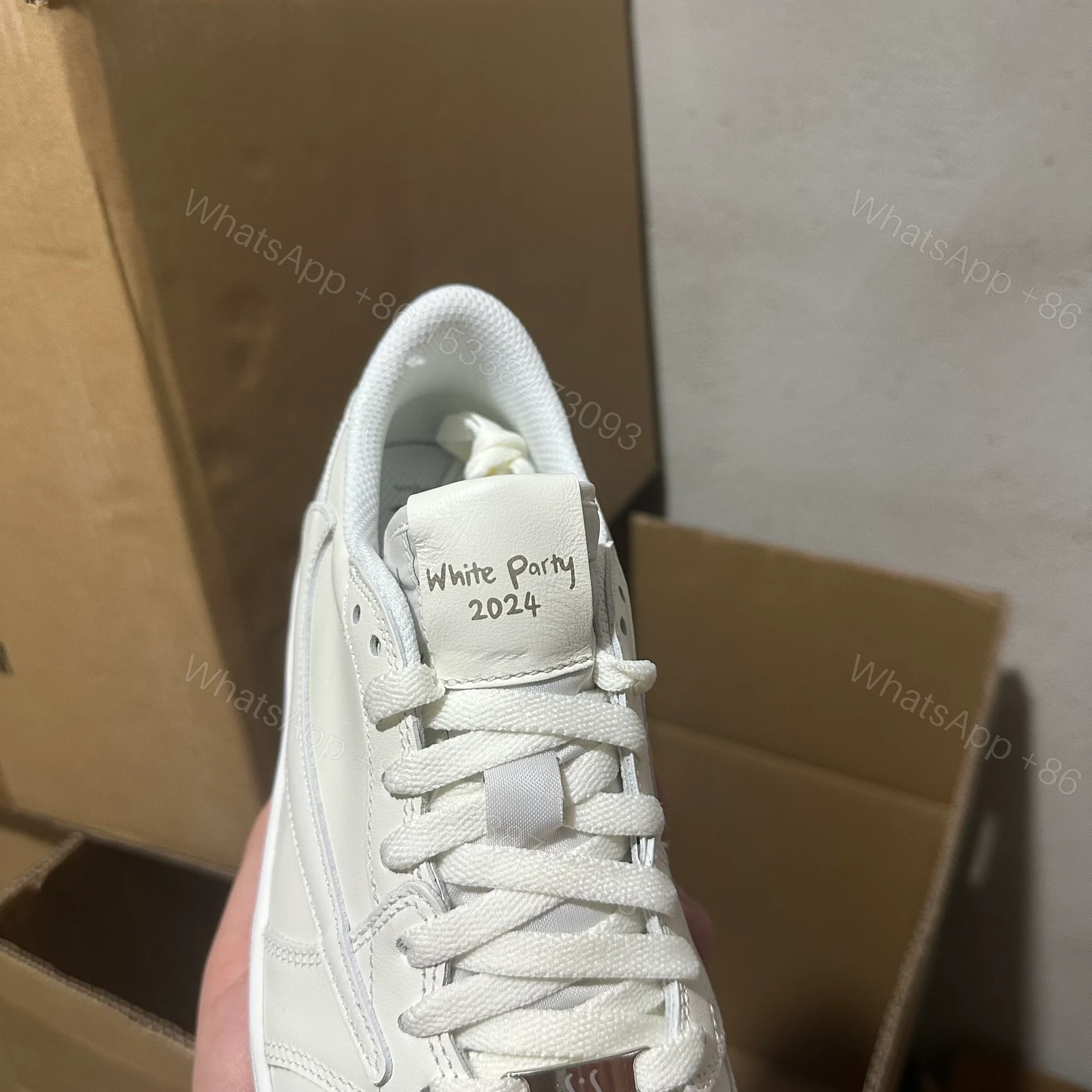View 5 of Jordan 1 Retro Low OG SP Travis Scott Michael Rubin White Party (Friends and Family)
