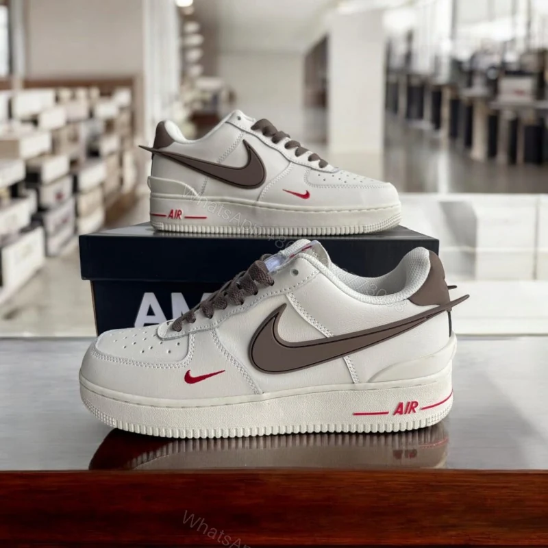 View 3 of First Copy Nike Air Force Ambush Red Swoosh