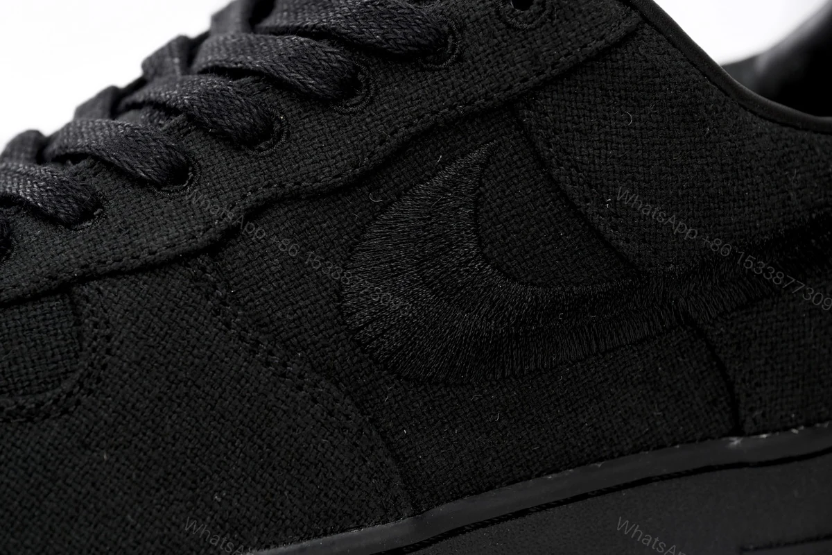 View 8 of Stussy x Nike Air Force 1 Low “Black” CZ9084-001